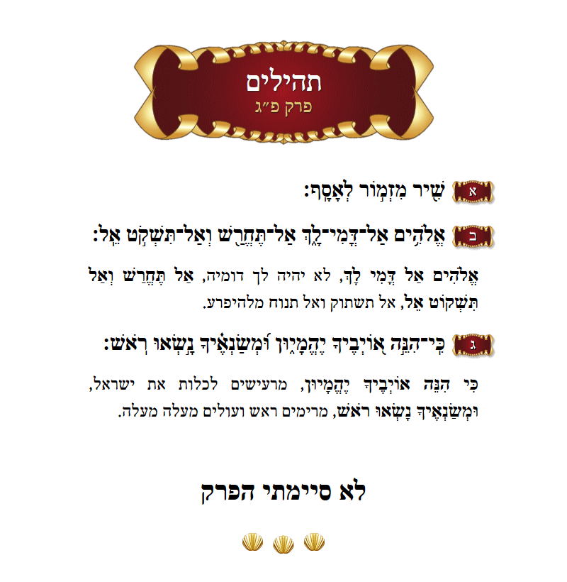 Sefer Tehillim Chapter 38 with commentary