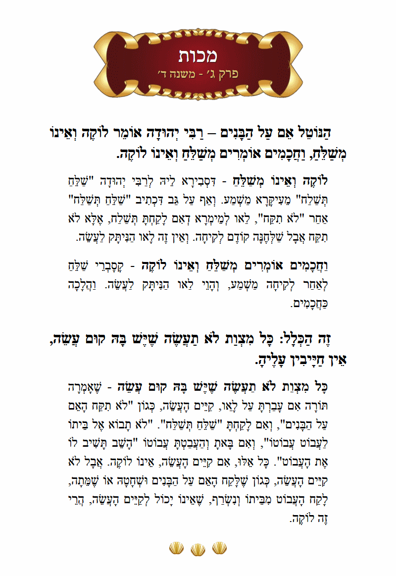 Masechta Makkos Chapter 3 Mishnah 4 with commentary